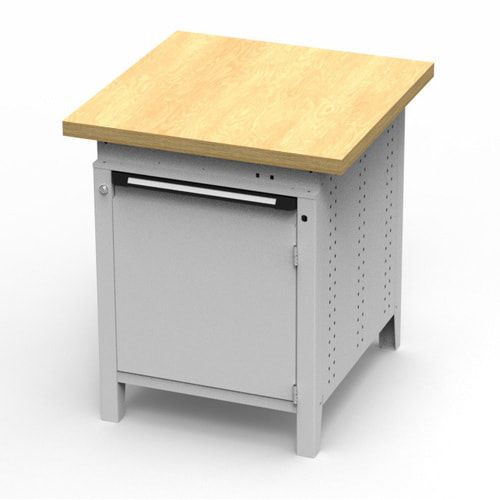 OTTOKIND Werkbank - Arbeitsplatte bündig - 850 x 605 x 750 mm (HxBxT) - Schrank - lichtgrau