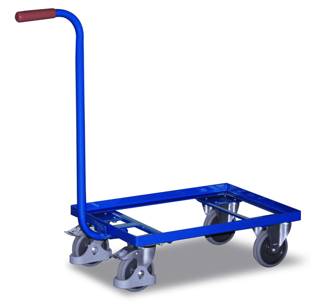 Griffroller - Traglast 250 kg - Ladefläche 415 x 615 mm (BxT) - mit Kunststoffkasten