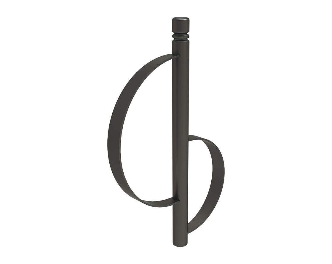 Fahrradbügel - Anlehnbügel - Fahrradständer - zum Einbetonieren - City Ausführung - 1.000 x 675 mm (HxB) - Farbe enzianblau (RAL 5010)