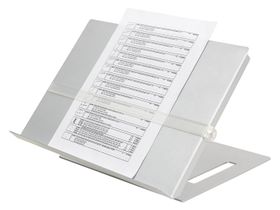 Dokumentenhalter, Dokumentenständer, Lesehalter, Schreibtisch Organizer, bis DIN A3, Tablet-Halter, magnetisches Zeilenlineal, Stahl, höhenverstellbar