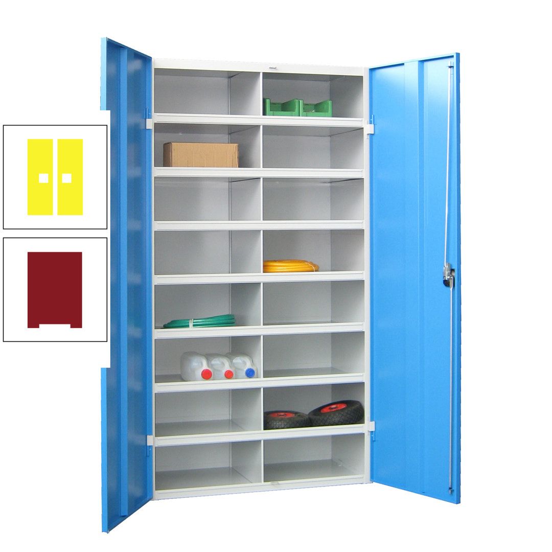 Aktenschrank - Fächerschrank - Sortierstation - 16 Fächer - Büroschrank - Dokumentenablage - 1.800 x 1.000 x 530 mm (HxBxT) - anthrazitgrau