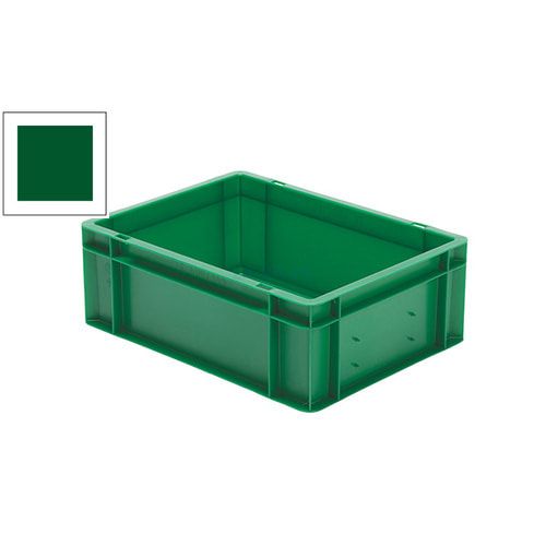 Eurobox - Eurokasten - Volumen 13 l - Boden geschlossen, Wände durchbrochen - 145 x 300 x 400 mm (HxBxT) - VE 4 Stk. - blau