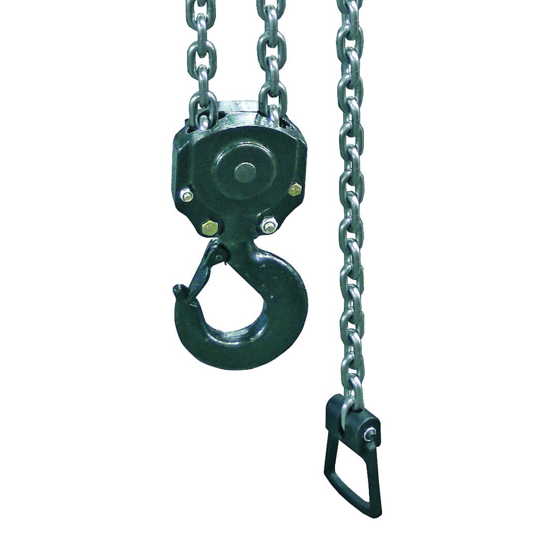 Hebelzug verchromt - Tragkraft 1.600 kg - Hub 1,5 m - Bauhöhe 360 mm