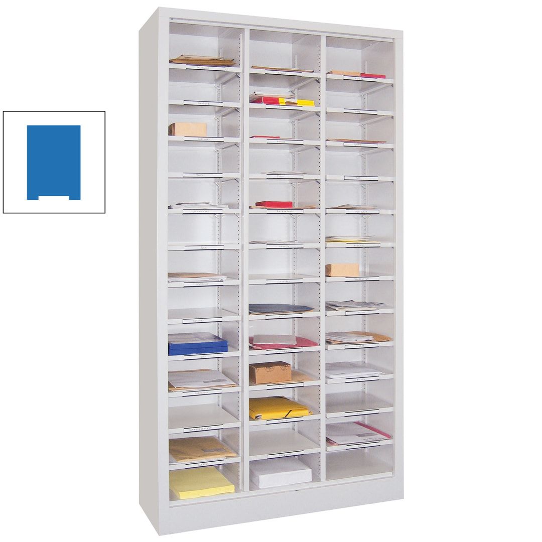 Aktenregal - Dokumentenablage - Sortierstation - Ordnungsregal - 39 Fächer - Büroregal - 1.950 x 1.000 x 400 mm (HxBxT) - anthrazitgrau