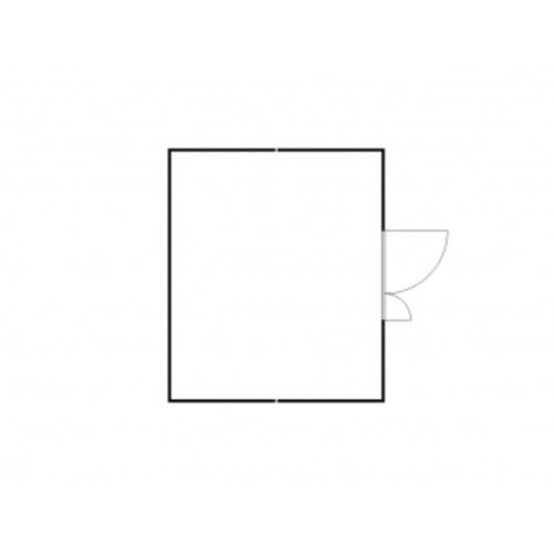 Isolierter Gefahrstoffcontainer - 2.520 x 5.050 x 4.340 mm (HxBxT) - Auffangvolumen 2 x 1.480 l - Sensorlüfter - Doppelflügeltür kurze Seite