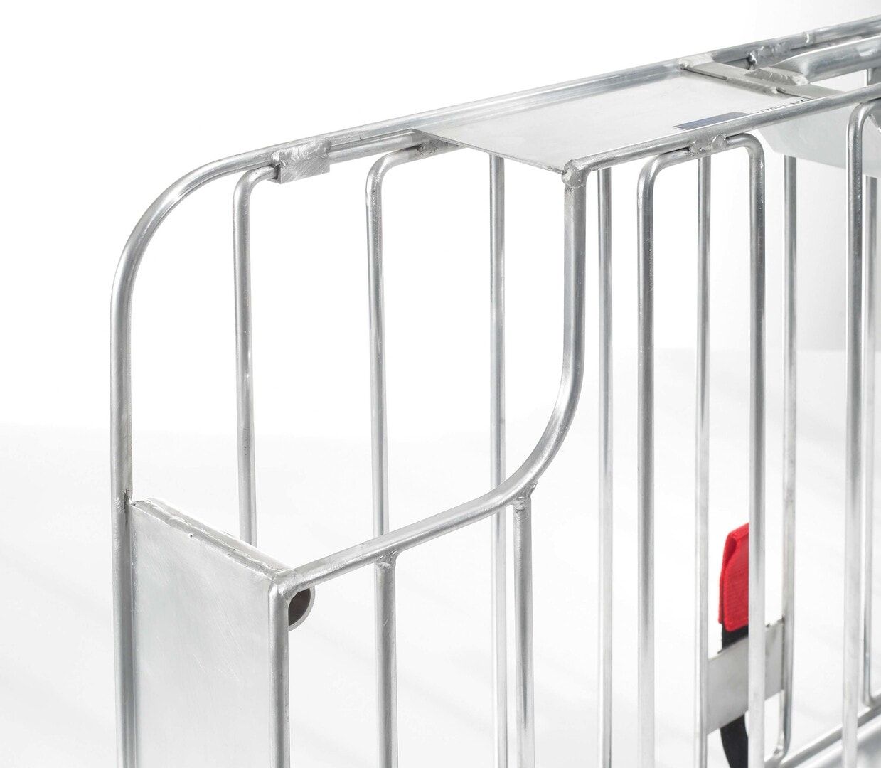 ultraMEDIC Schlauchpaketkorb, für C-Schläuche, Schlauchtragekorb, 510 x 870 x 150 mm (HxBxT), Farbe Aluminium
