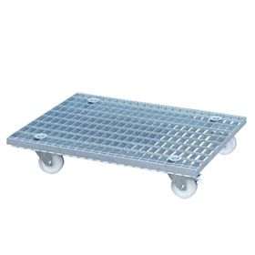 Gitter-Transportroller - 450 kg - Plattformgröße wählbar - feuerverzinkt