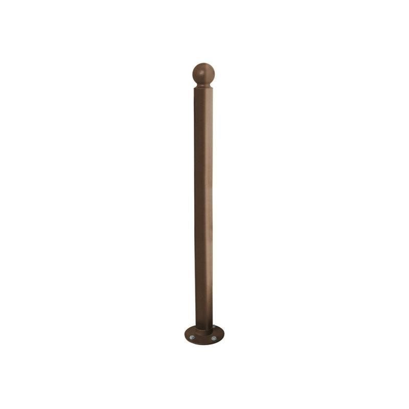 Neigbarer Pfosten mit Kugelkopf - 76 x 1.102 mm (DxH) - Farbe enzianblau - Pfosten mit Gelenk - beweglicher Pfosten