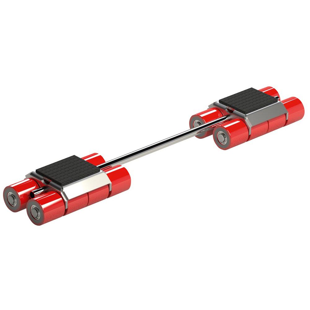Transportfahrwerk - Schwerlastrollen - Traglast 12.000 kg - Verbindungsstange 1.100 mm - Unterfahrhöhe 110 mm