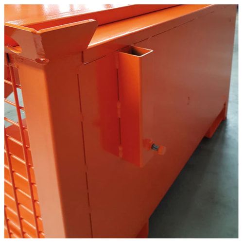 Eichinger Transportgestell für Ladegeräte, Traglast 1.000 kg, 800 x 600 x 1.110 mm (HxBxT), pulverbeschichtet, 3-fach stapelbar, Farbe: reinorange