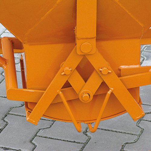 Eichinger Silowagen, Silobehälter, mit Rollen, mit Auslass, Scherenverschluss, 300 Liter, 1.200 x 775 x 1.175 mm (HxBxT), Farbe anthrazitgrau