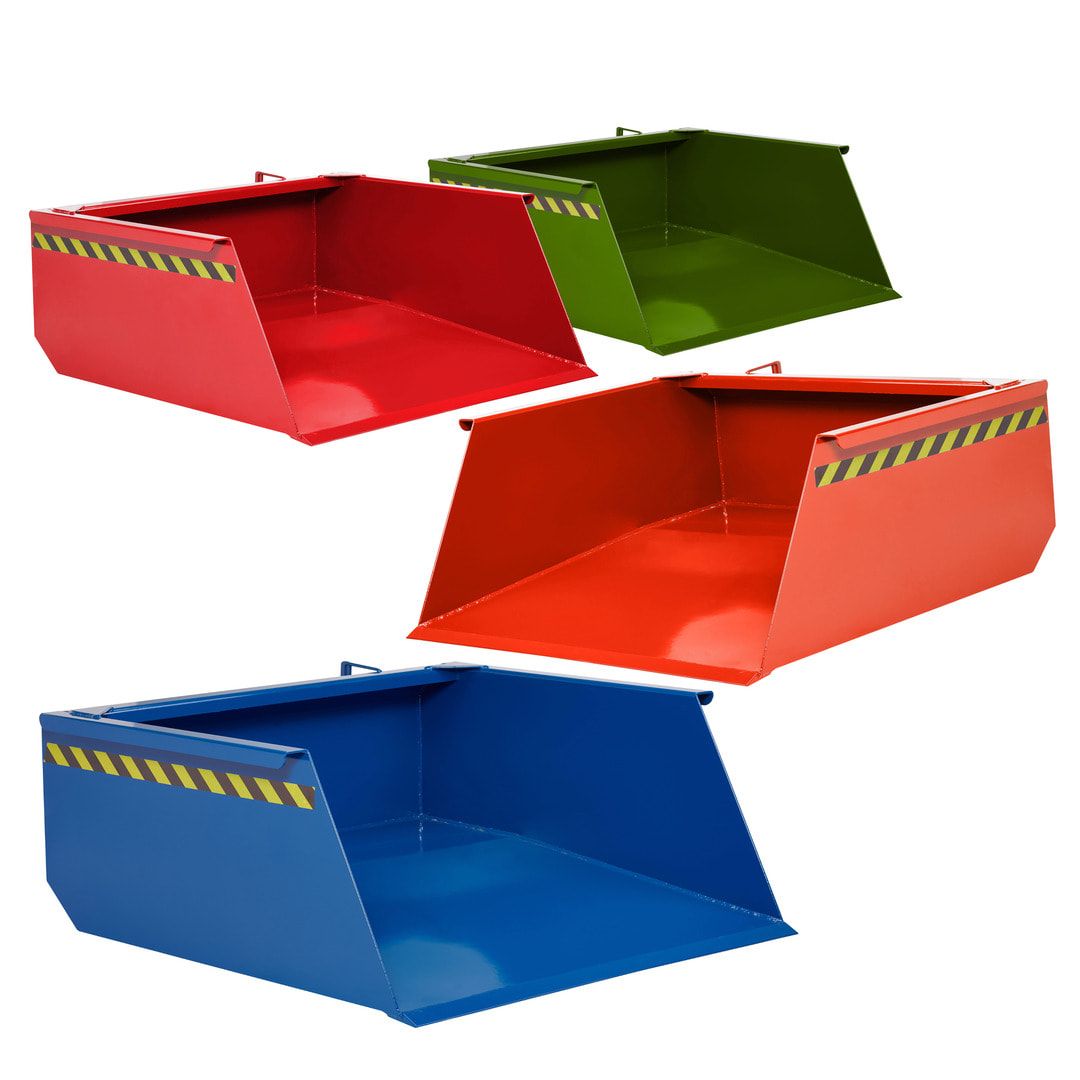 Staplerschaufel - Traglast 1.500 kg - Volumen 500 l - 550 x 1.130 x 1.615 mm (HxBxT) - enzianblau
