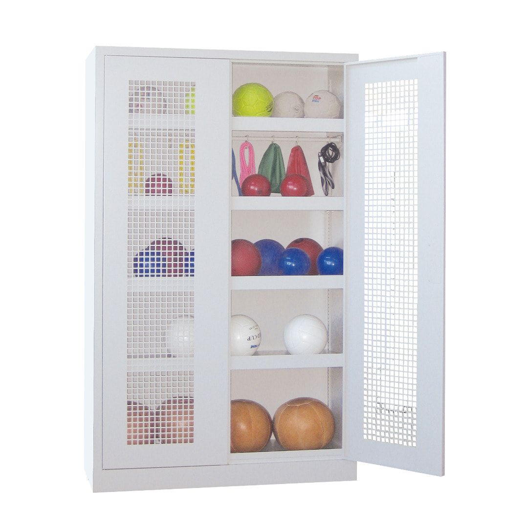 Ballschrank - Vollblechtüren - 5 Böden - 1.950x1.500x500 mm (HxBxT) - anthrazitgrau