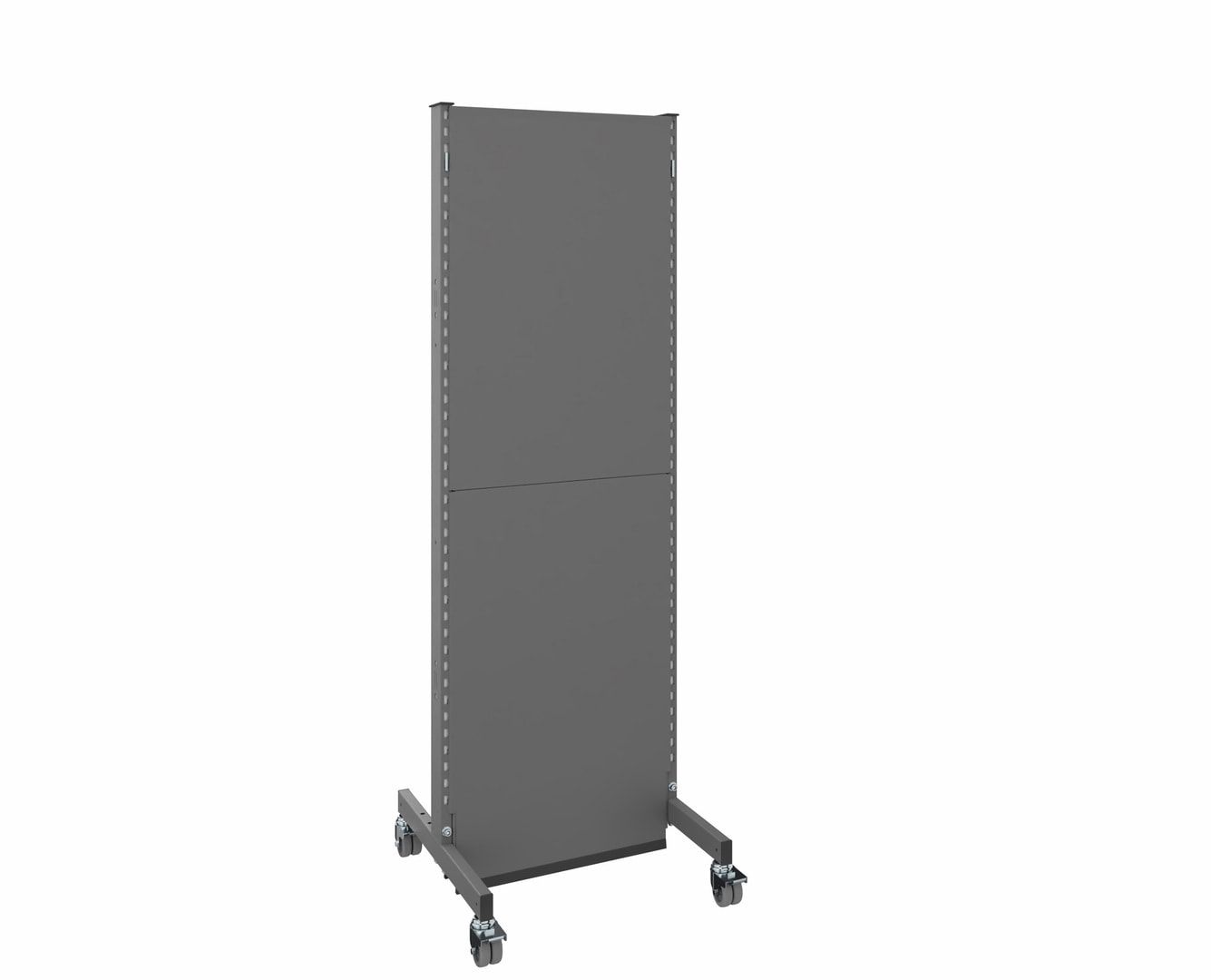 OTTOKIND Mobile Akustikwand, Grundfeld, 2.000 x 655 x 740 mm (HxBxT), Front Glattblech, Rückseite Lochblech, Rollen,Brandschutzklasse B1, Schallschutz