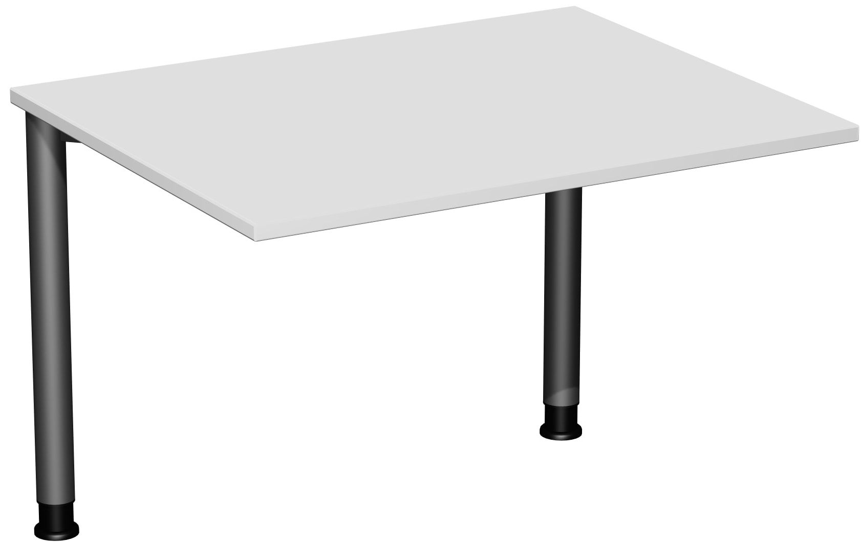 Schreibtisch - 4-Fuß Flex - Bürotisch - Höhe 680-800 mm - 1.000 x 800 mm (BxT) - Gestell anthrazit - Ahorn