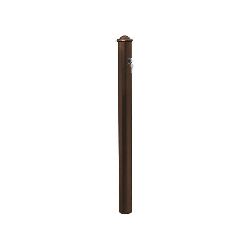 Herausnehmbarer Pfosten mit Helmkopf und Zylinderschloss - 76 x 885 mm (DxH) - Farbe enzianblau