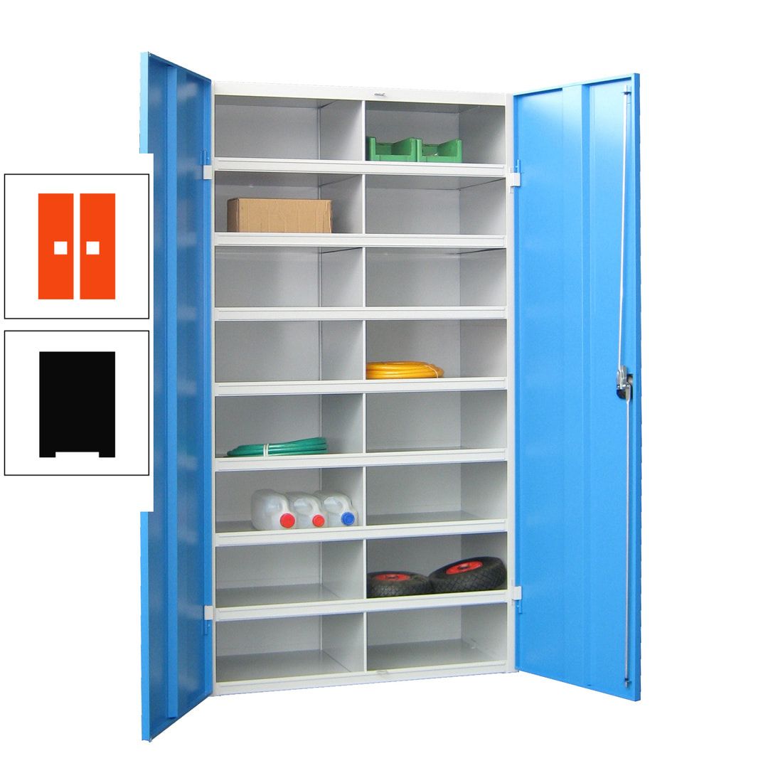 Aktenschrank - Fächerschrank - Sortierstation - 16 Fächer - Büroschrank - Dokumentenablage - 1.800 x 1.000 x 530 mm (HxBxT) - anthrazitgrau