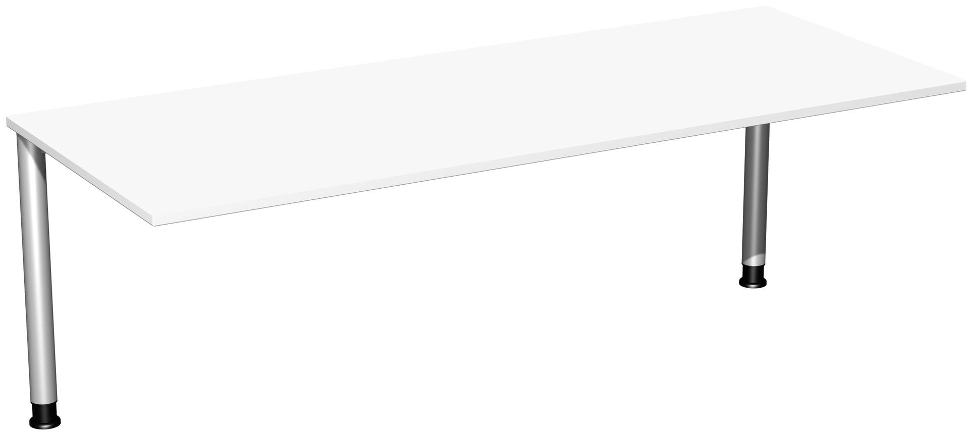 Schreibtisch - 4-Fuß Flex - Bürotisch - Höhe 680-800 mm - 1.000 x 800 mm (BxT) - Gestell anthrazit - Ahorn