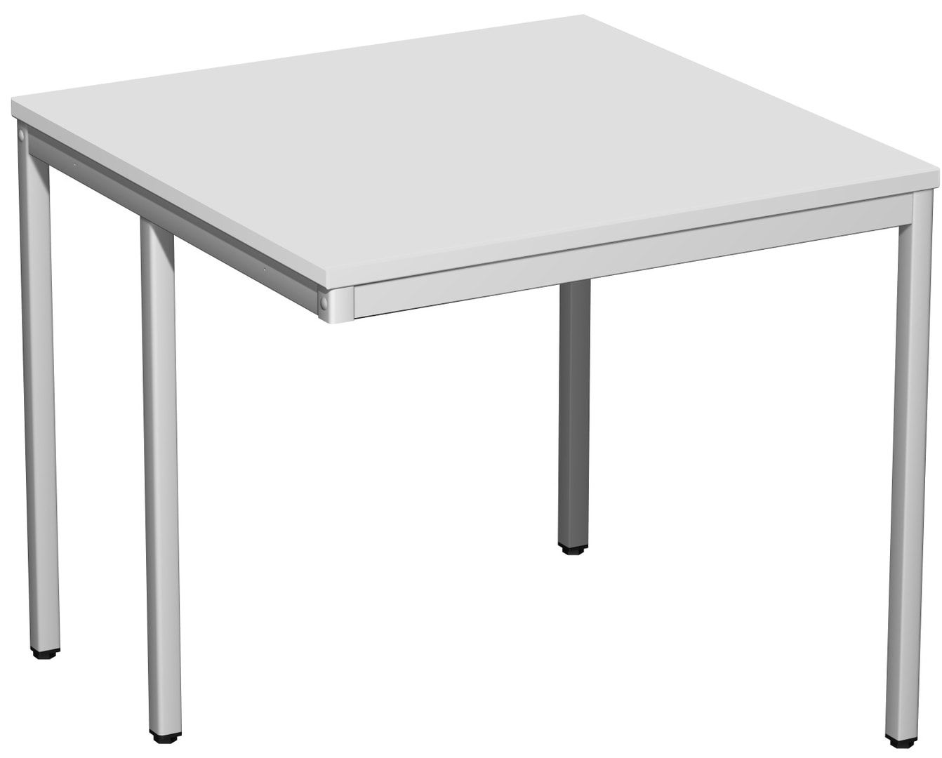 Schreibtisch - 4-Fuß Eco - Bürotisch - 720 x 1.000 x 800 mm (HxBxT) - Gestell lichtgrau - Ahorn