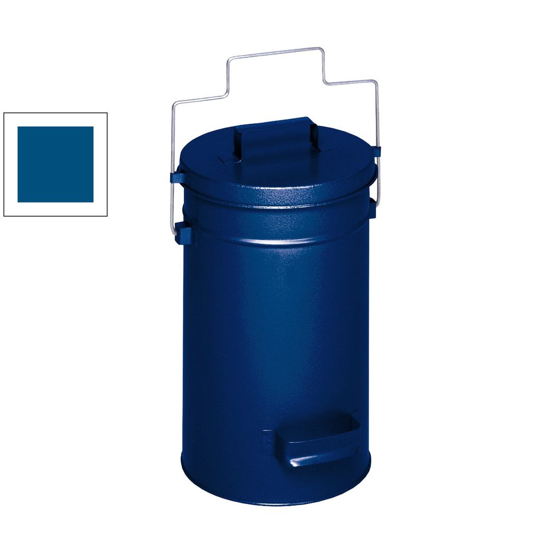 Abfalleimer - Sicherheitsbehälter - rund - Volumen 15 l - 520 x 270 x 270 mm (HxBxT) - Edelstahl