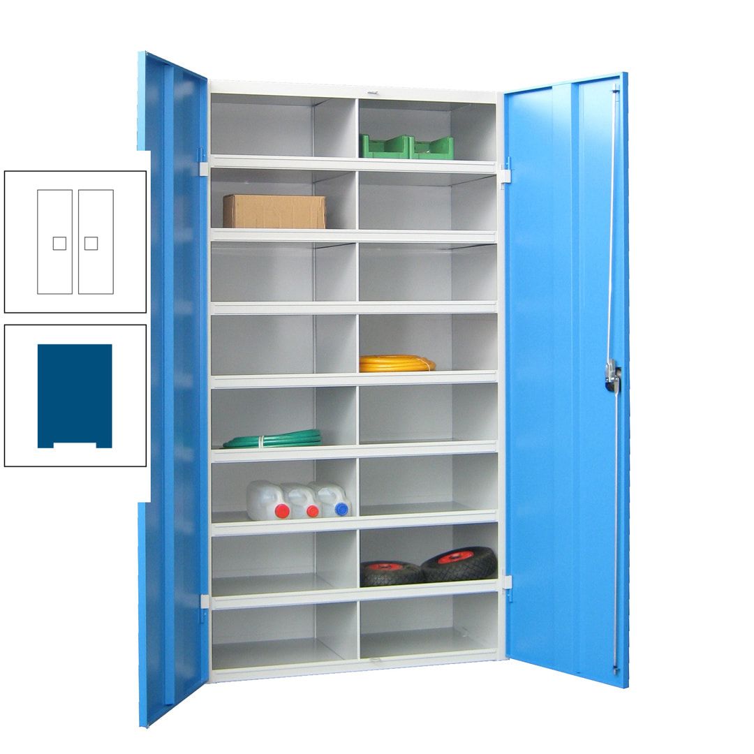 Aktenschrank - Fächerschrank - Sortierstation - 16 Fächer - Büroschrank - Dokumentenablage - 1.800 x 1.000 x 530 mm (HxBxT) - anthrazitgrau