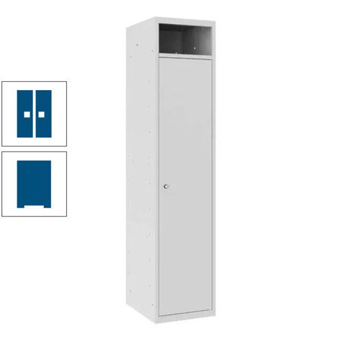 Wäschesammelschrank, Wäscheschrank, Einwurfschlitz, Zylinderschloss, 1.800 x 400 x 500 mm (HxBxT), Korpus anthrazitgrau, Front anthrazitgrau