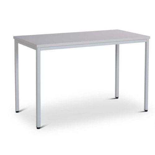 Schreibtisch - Konferenztisch - 750 x 1.200 x 600 mm (HxBxT) - Gestell lichtgrau - Tischplatte grau