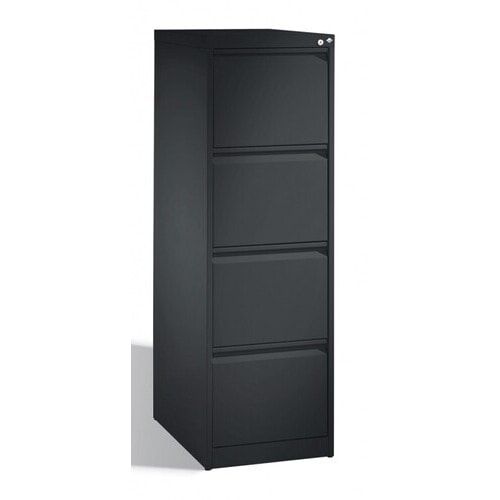 Hängeregisterschrank, Hängeregistratur, Aktenschrank, DIN A4, 4 Auszüge, einbahnig, Farbe wählbar, Front wählbar, 1.357 x 433 x 590 mm (HxBxT)
