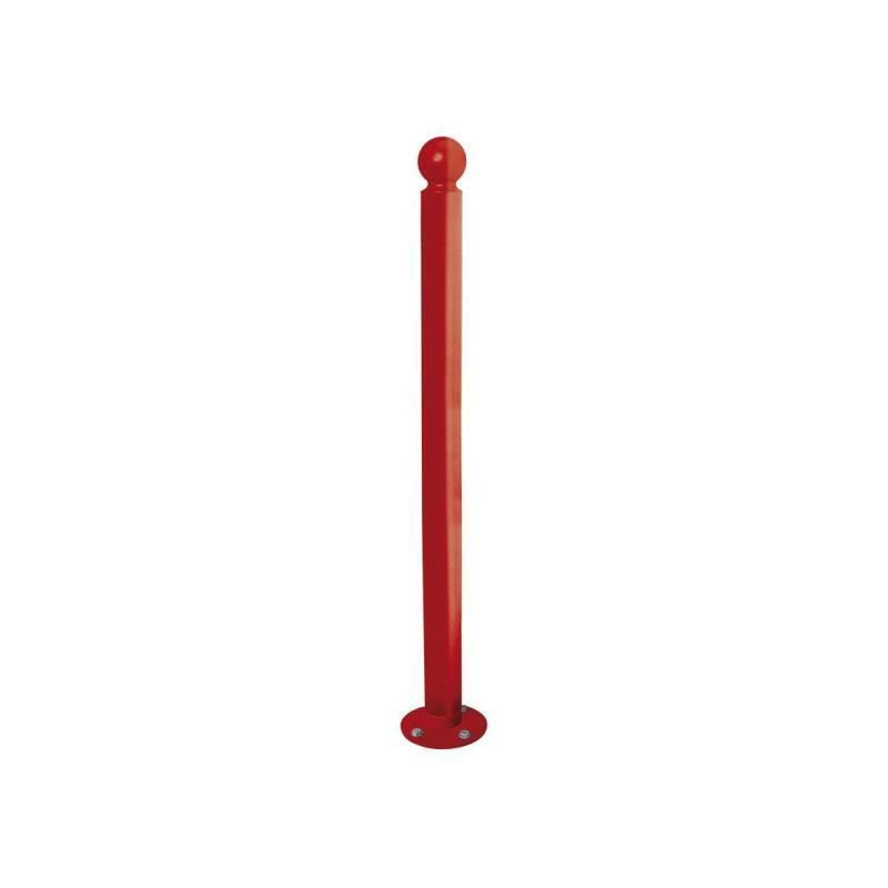 Neigbarer Pfosten mit Kugelkopf - 76 x 1.102 mm (DxH) - Farbe enzianblau - Pfosten mit Gelenk - beweglicher Pfosten