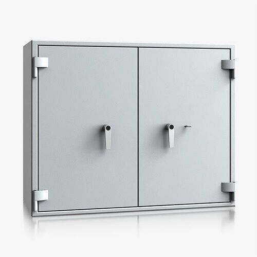 Dokumententresor, Geldschrank, Safe, Aktenschrank, VdS Klasse 1, 60 Min. feuerfest, Türen 2-flügelig, 1.045 x 1.128 x 506 mm (HxBxT), Farbe lichtgrau