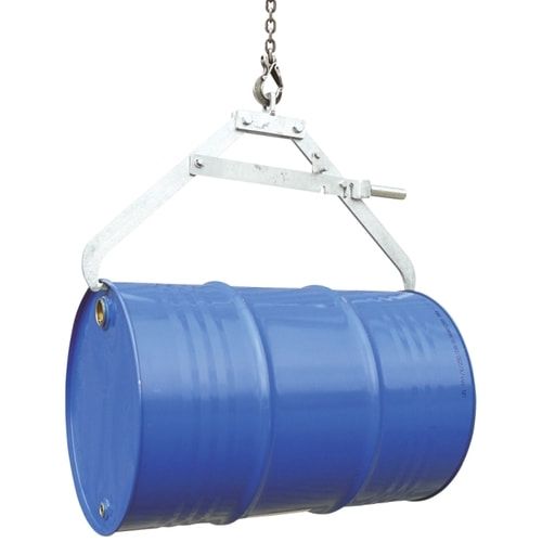 Eichinger Fasszange, Kran, 60 - 220 l Metallfässer, Traglast 360 kg, Gewicht 13 kg, liegende Fässer, Scherenzange, Farbe: anthrazitgrau (RAL 7016)