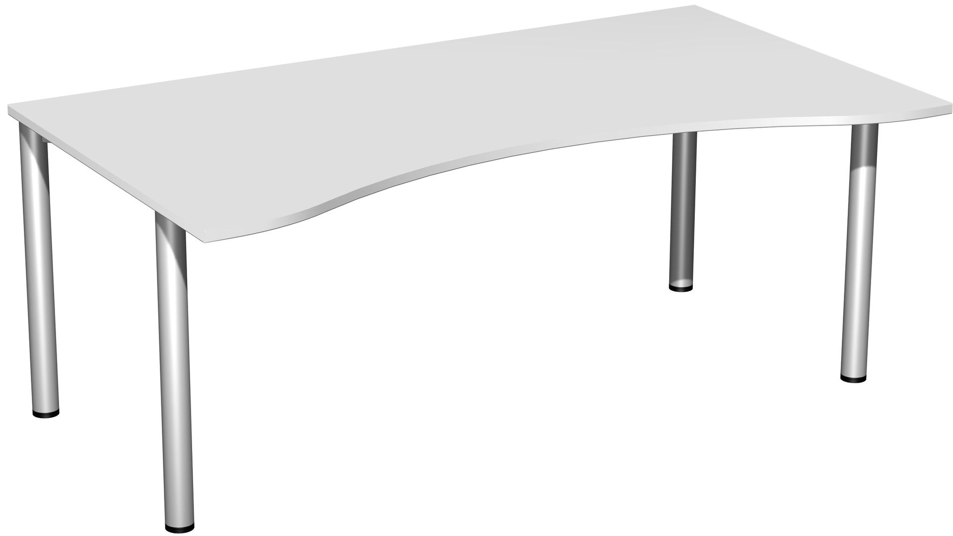 Ergo-Schreibtisch - 4-Fuß Flex - Bürotisch - 720 x 1.600 x 1.000 mm (HxBxT) - Gestell anthrazit - Ahorn