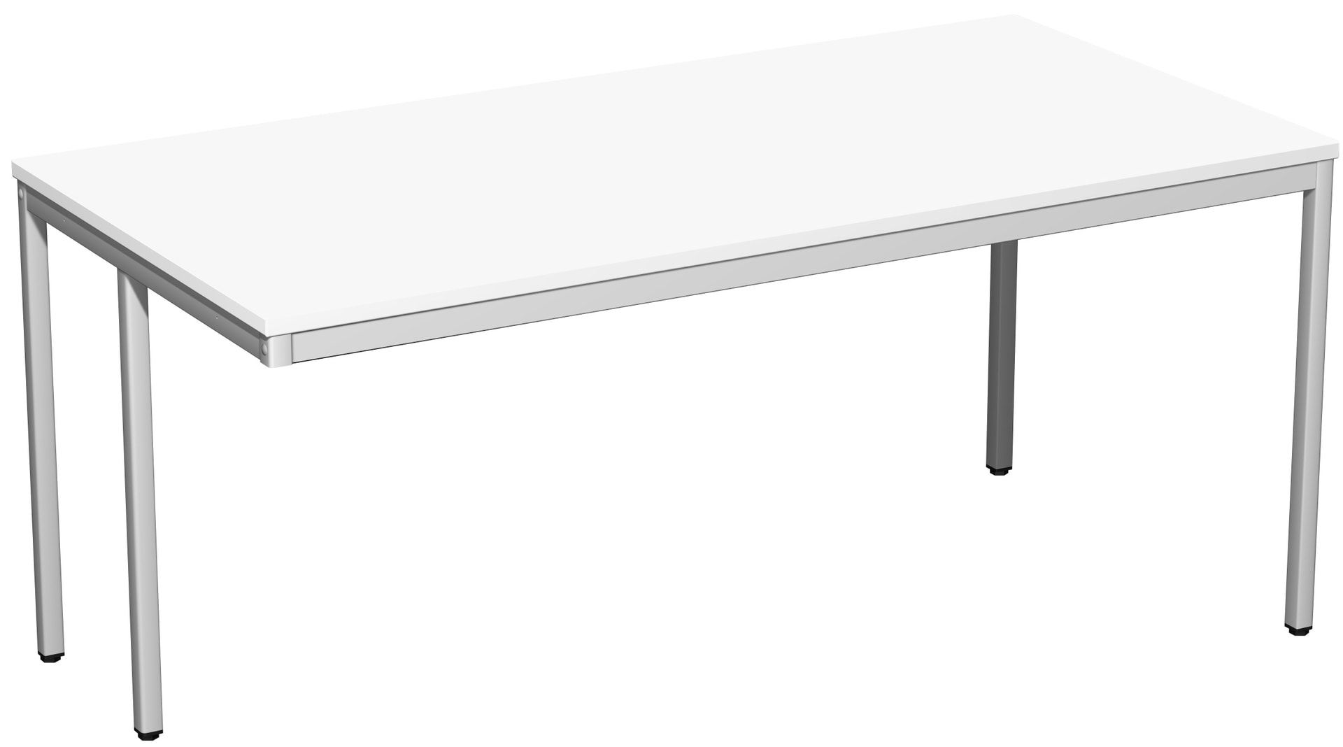 Schreibtisch - 4-Fuß Eco - Bürotisch - 720 x 1.000 x 800 mm (HxBxT) - Gestell lichtgrau - Ahorn