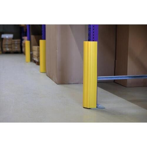 Regalschutz ALFA d-flexx für Regalstützen, für Stützbreiten 100 - 125 mm, Höhe: 400 mm, Polyethylen (PE), Rammschutz, Anfahrschutz