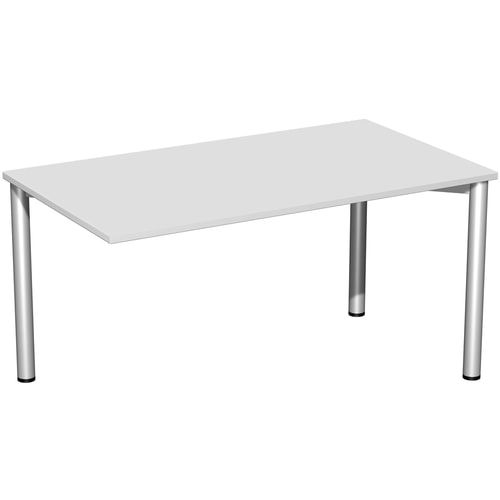 Schreibtisch - 4-Fuß Flex - Bürotisch - 720 x 1.000 x 800 mm (HxBxT) - Gestell anthrazit - Ahorn