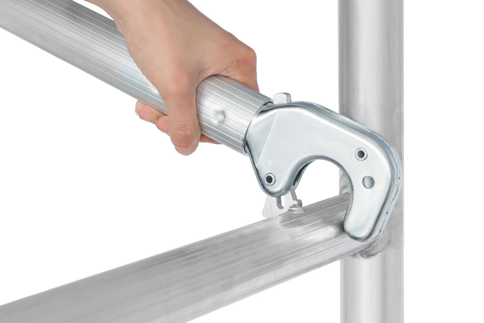 Klappbares Fahrgerüst - mit Ausleger - 1.800 x 1.900 x 800 mm (HxBxT) - Hymer Aluminium Gerüst