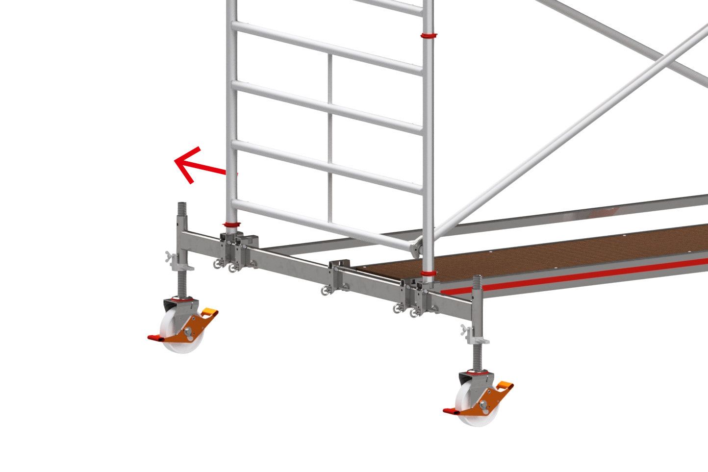 Fahrgerüst mit Traversen - fahrbar - 10.820 x 2.950 x 1.500 mm (HxBxT) - Hymer