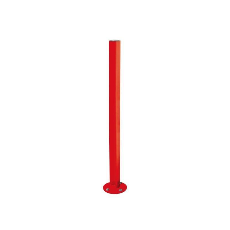 Neigbarer Pfosten mit Edelstahlkopf - 76 x 1.010 mm (DxH) - Farbe enzianblau - Pfosten mit Gelenk - beweglicher Pfosten