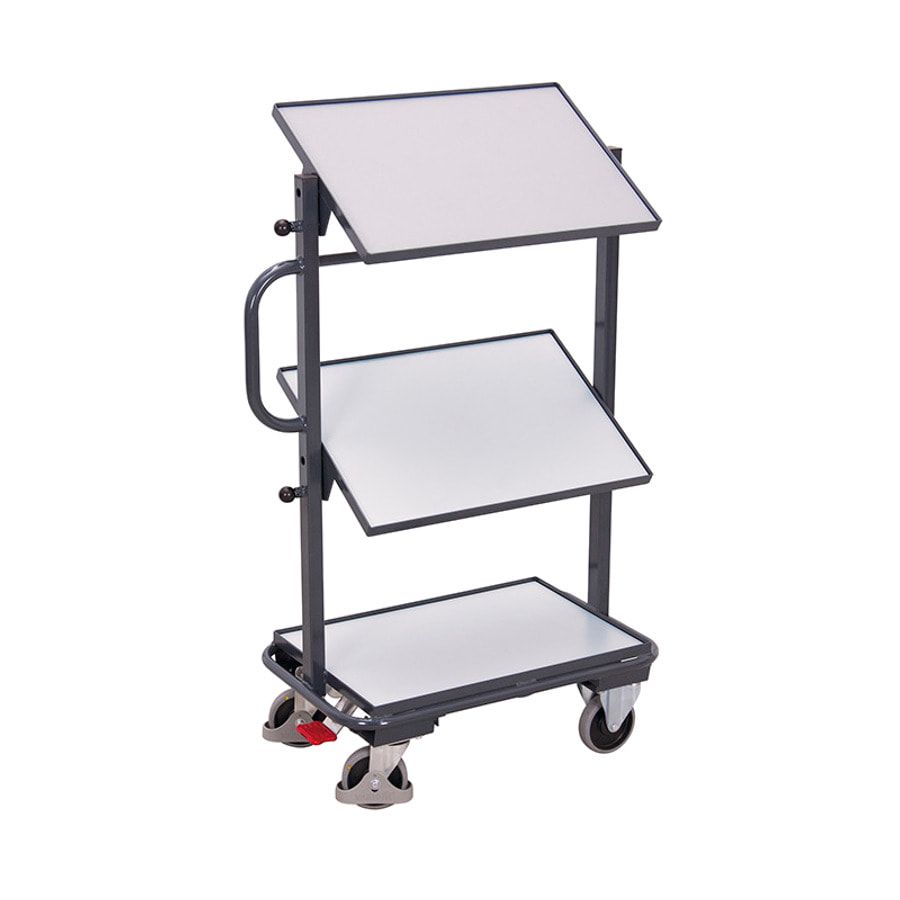 ESD Eurokastenwagen - 3 Böden - Traglast 200 kg - 1.185 x 455 x 815 mm (HxBxT)
