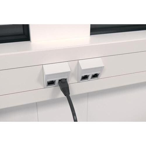 Bürocontainer, Aufsichtsstand, Meisterbüro, Lagerhallenbüro, mobil, für Innen, 2.680 x 4.560 x 3.390 mm (HxBxT), 15,45 qm, mit Fußboden