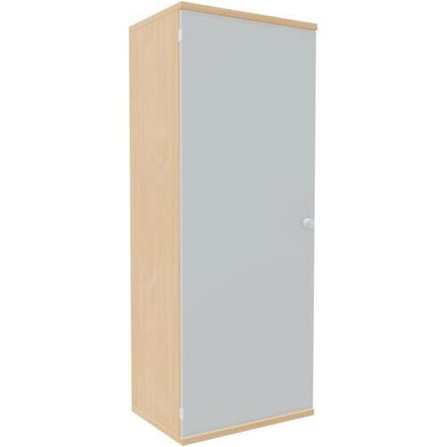 Flügeltürenschrank, Holztüren, Schloß links, 4 Ordnerhöhen, 3 Einlegeböden, 1.536 x 600 x 425 mm (HxBxT), Frontfarbe Ahorn, Korpusfarbe Ahorn