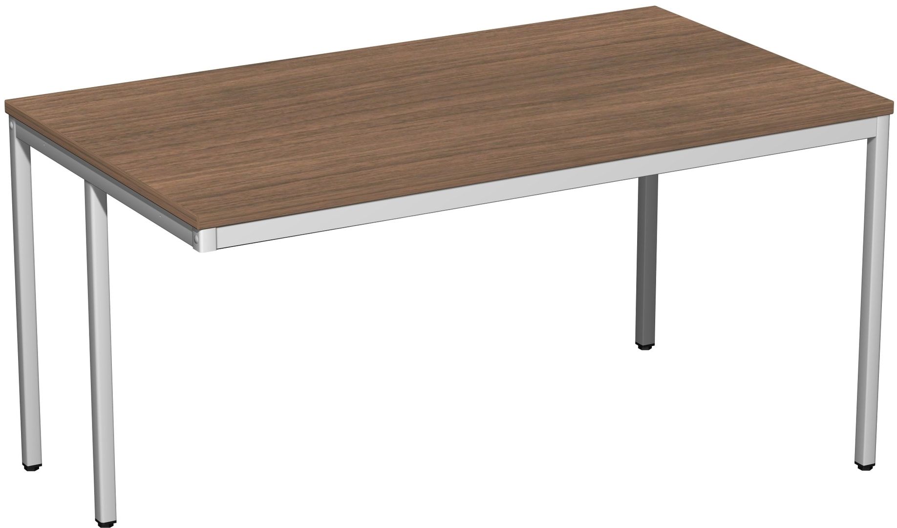 Schreibtisch - 4-Fuß Eco - Bürotisch - 720 x 1.000 x 800 mm (HxBxT) - Gestell lichtgrau - Ahorn