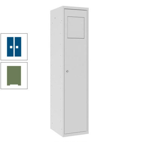Wäschesammelschrank, Wäscheschrank, Einwurfklappe, Beutelhalter, 1.800 x 400 x 500 mm (HxBxT), Korpus anthrazitgrau, Front anthrazitgrau