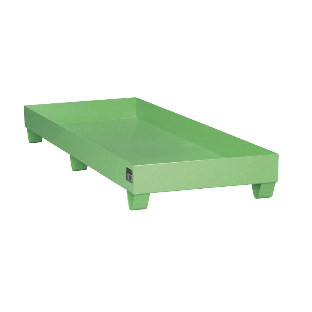 Auffangwanne - 1.800 x 800 mm (BxT) - 217 l - Füße - feuerrot