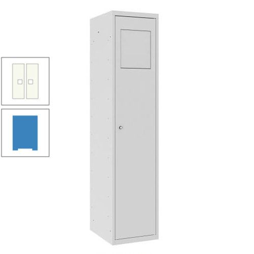 Wäschesammelschrank, Wäscheschrank, Einwurfklappe, Beutelhalter, 1.800 x 400 x 500 mm (HxBxT), Korpus anthrazitgrau, Front anthrazitgrau