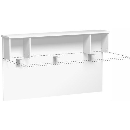 Anbau Thekenelement, Anbaumodul, Fachseiten, 25 mm Dreischicht-Feinspan, 1.025 x 1.800 x 300 mm (HxBxT), Dekor Ahorn