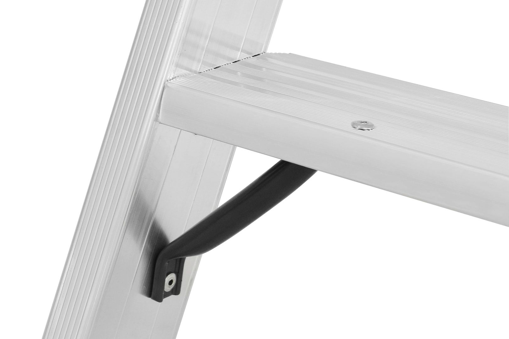 Einseitige Alu-Stufenstehleiter - Brücke aus Aluguss - Länge 1.700 mm - 4 Stufen - Standhöhe 930 mm