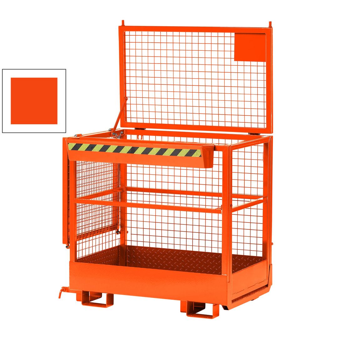 Arbeitsbühne - 2-seitige Aufnahme - Traglast 300 kg - 1.950 x 1.200 x 800 mm (HxBxT) - anthrazitgrau