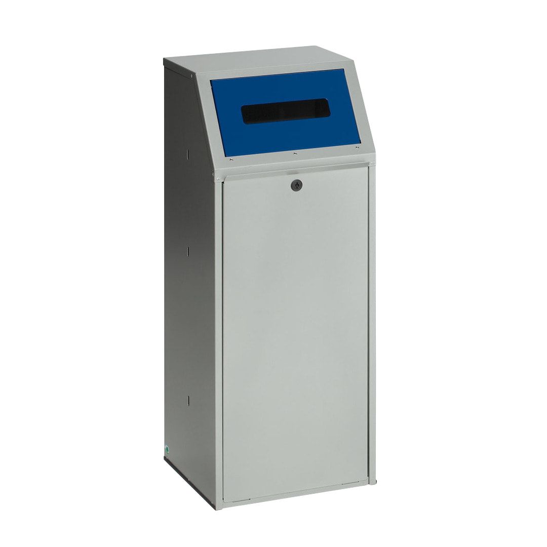 Wertstoffsammelgerät - 70 l - 1.000 x 400 x 400 mm (H x B x T) - Korpus kieselgrau - Einwurfklappe anthrazit - Abfallbehälter