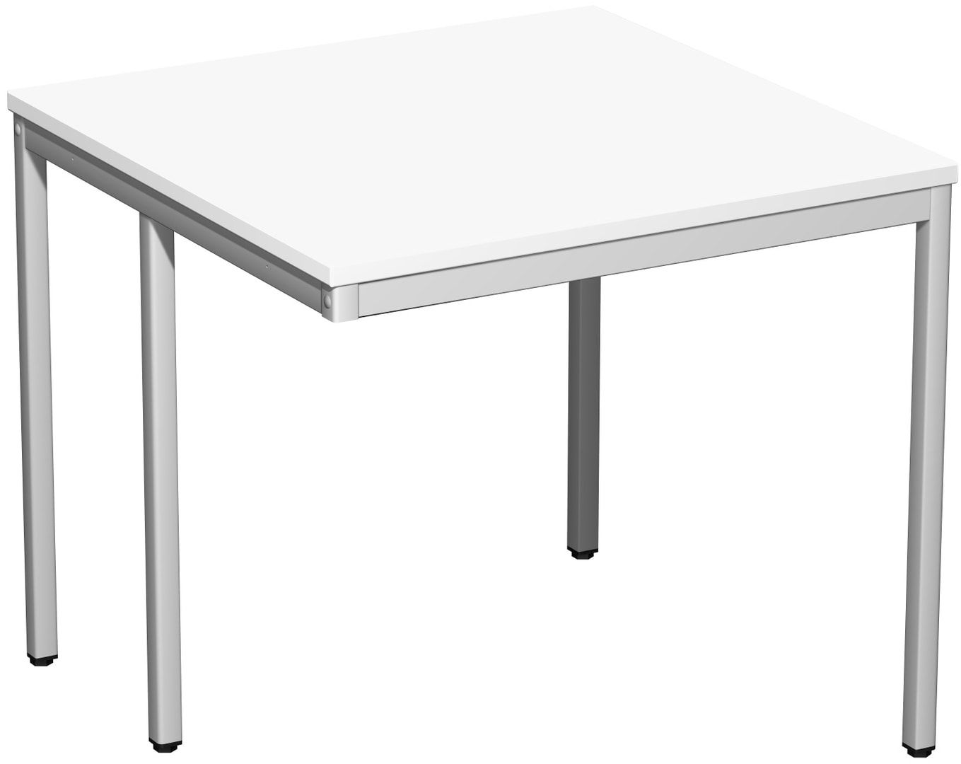 Schreibtisch - 4-Fuß Eco - Bürotisch - 720 x 1.000 x 800 mm (HxBxT) - Gestell lichtgrau - Ahorn